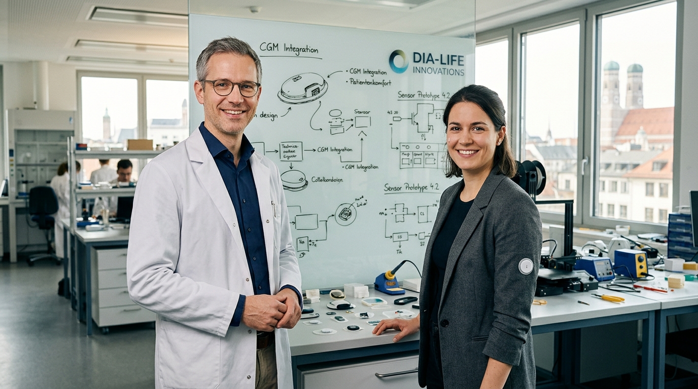 Dipl.-Ing. Elena Richter und Dr. med. Florian von Berg im MedTech Lab München
